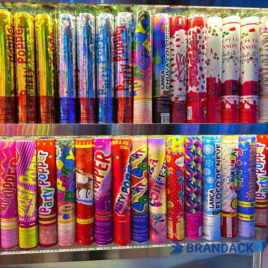 Custom Confetti Party Poppers in Bulk to Stand Out on Shelves