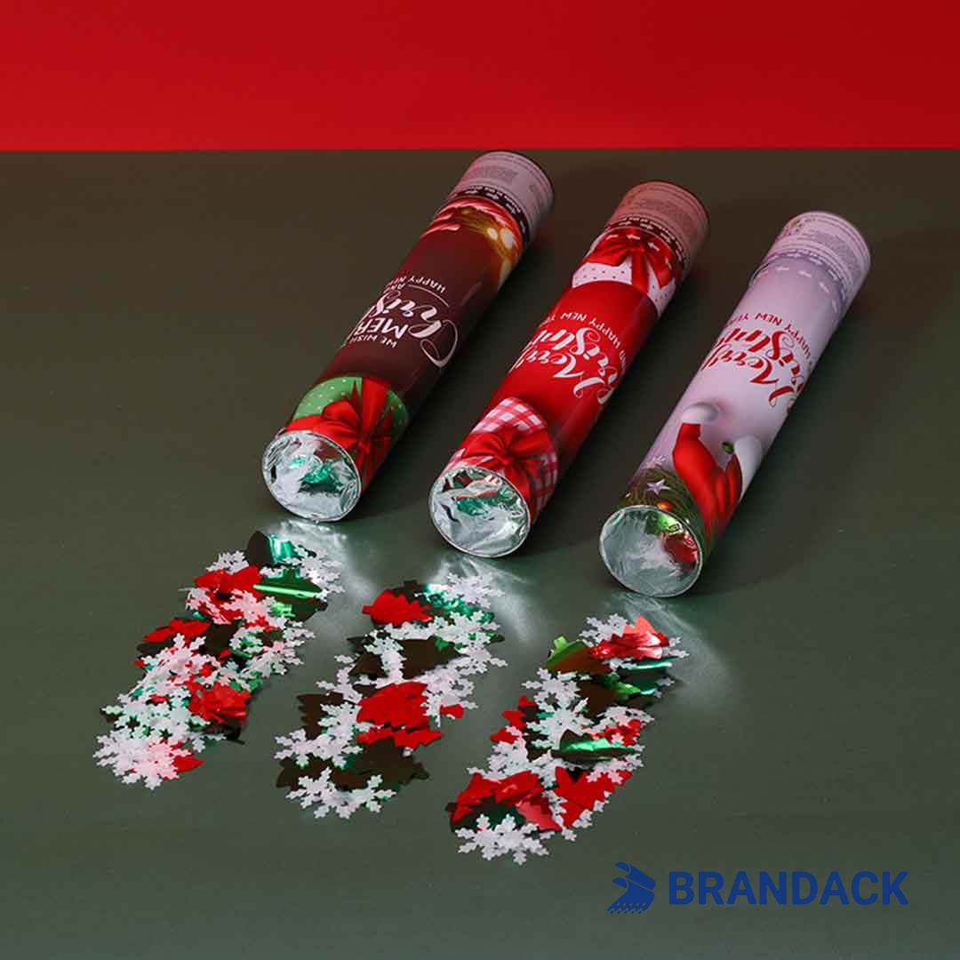 Custom Xmas Party Poppers with Design and Printing Service