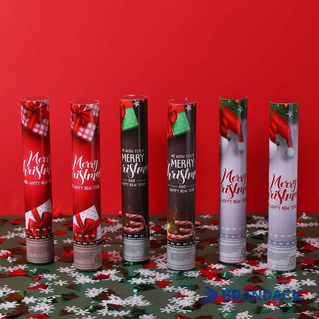 Custom Xmas Party Poppers with Design and Printing Service