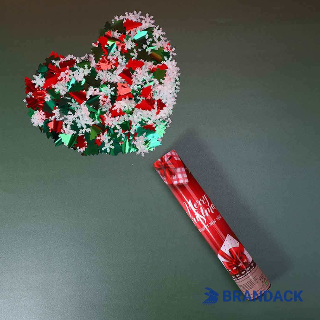 Custom Xmas Party Poppers with Design and Printing Service