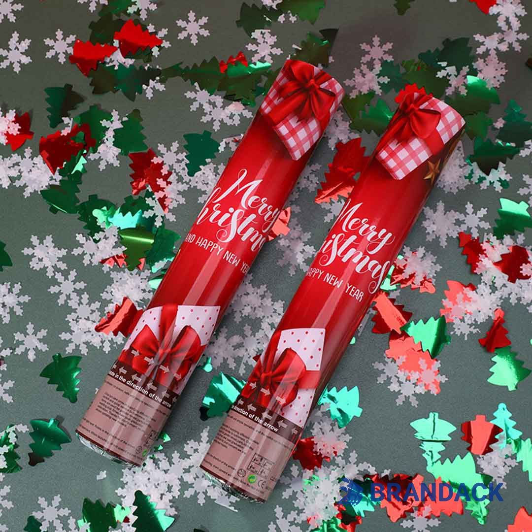 Custom Xmas Party Poppers with Design and Printing Service