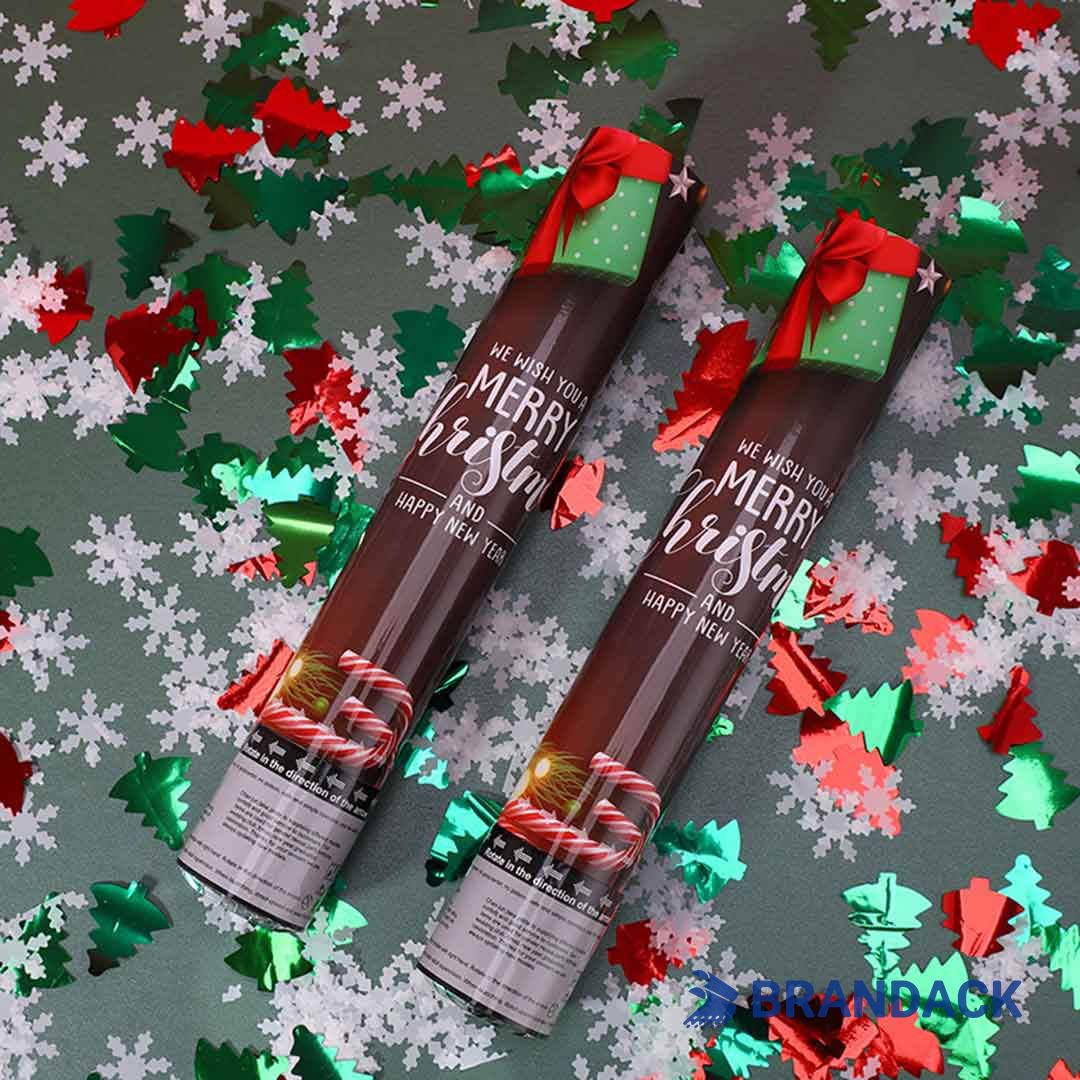 Custom Xmas Party Poppers with Design and Printing Service