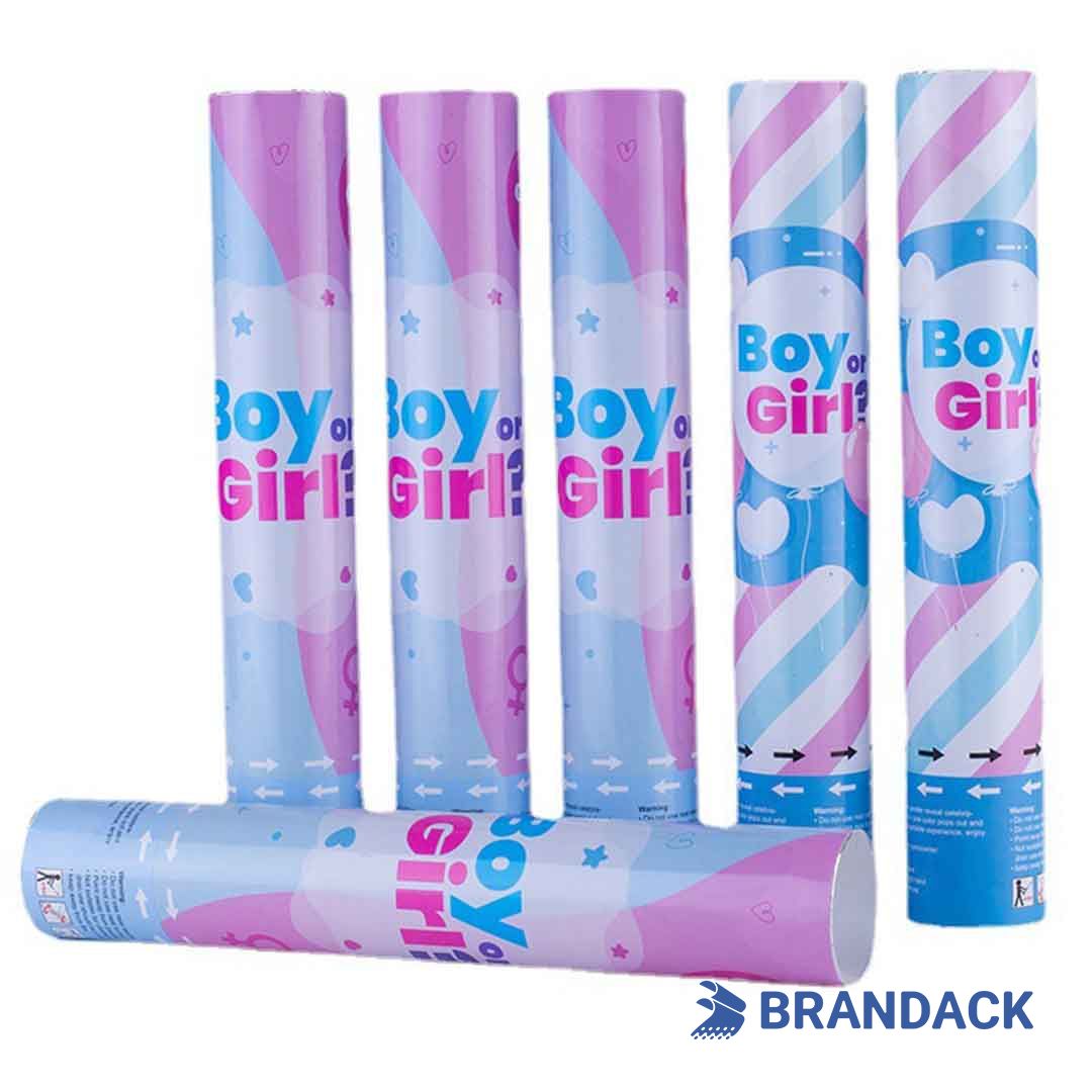 Bulk Gender Reveal Cannons Custom with Design Service