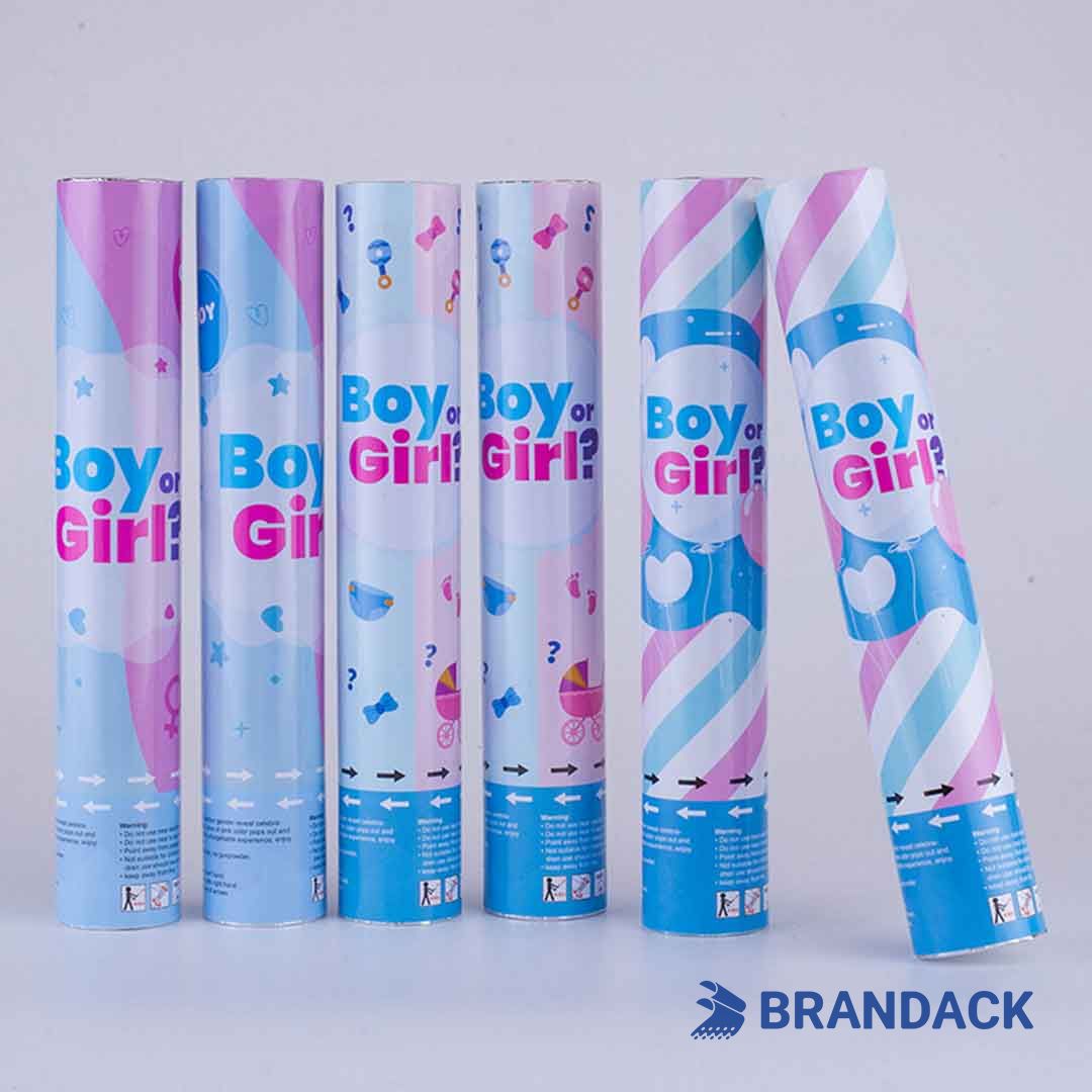 Bulk Gender Reveal Cannons Custom with Design Service