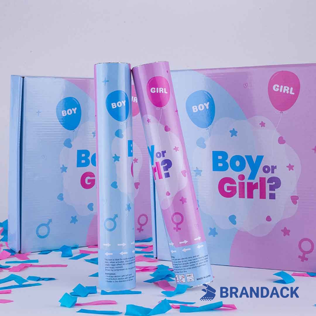 Bulk Gender Reveal Cannons Custom with Design Service