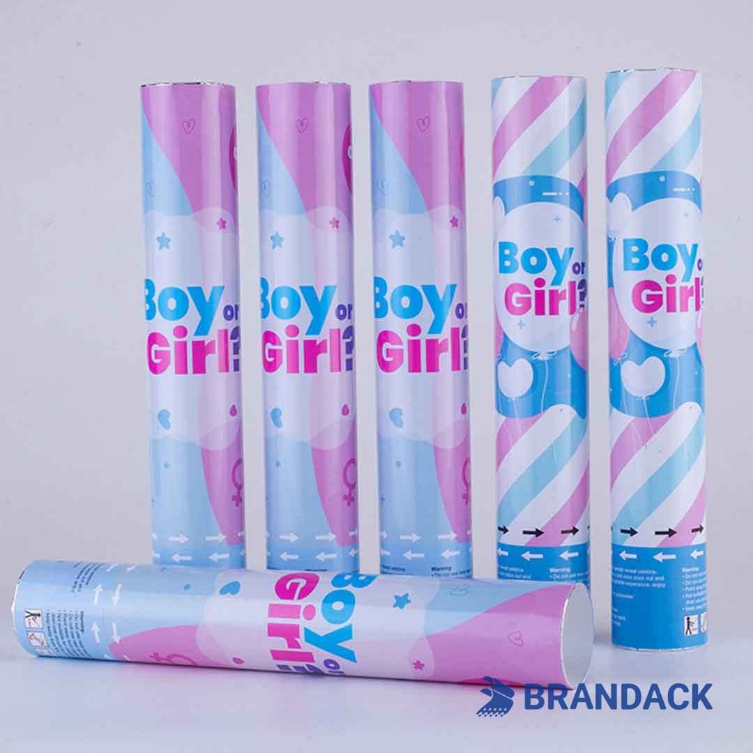 Bulk Gender Reveal Cannons Custom with Design Service