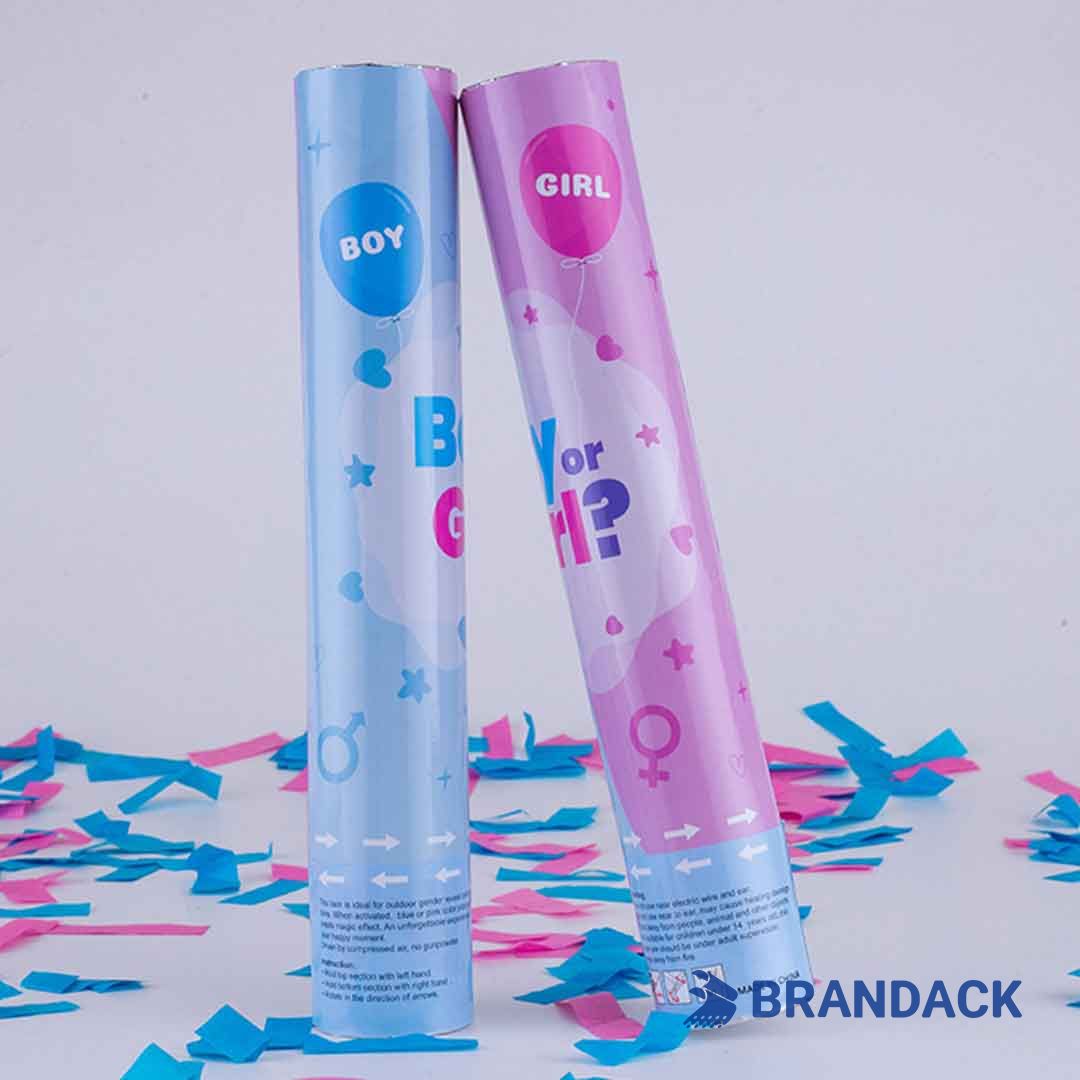 Bulk Gender Reveal Cannons Custom with Design Service