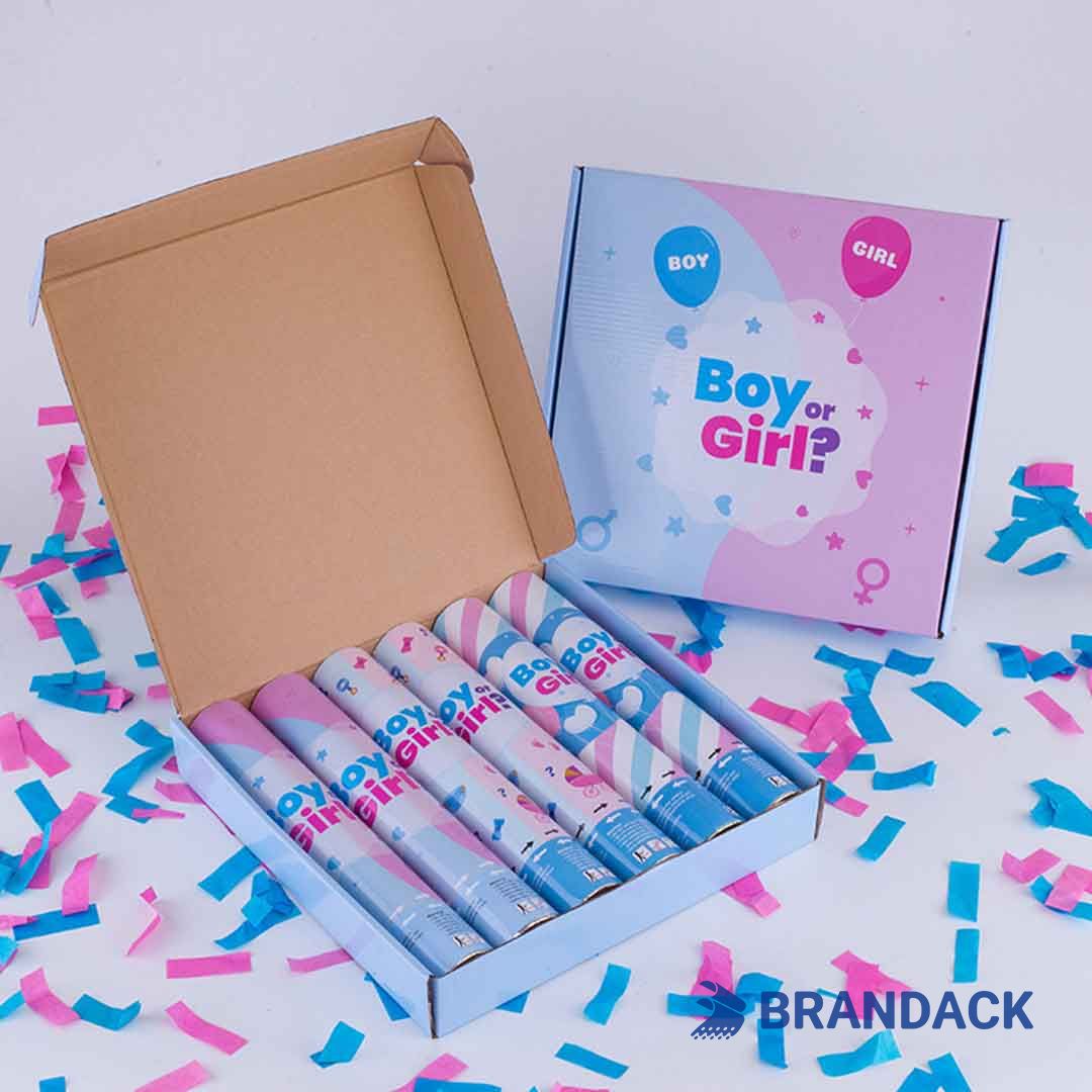 Bulk Gender Reveal Cannons Custom with Design Service