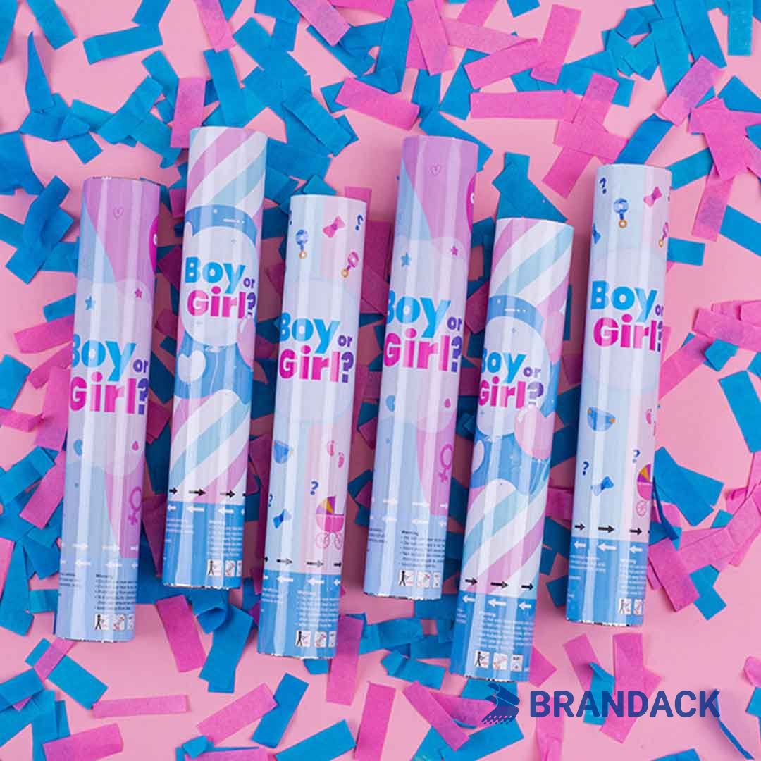 Bulk Gender Reveal Cannons Custom with Design Service