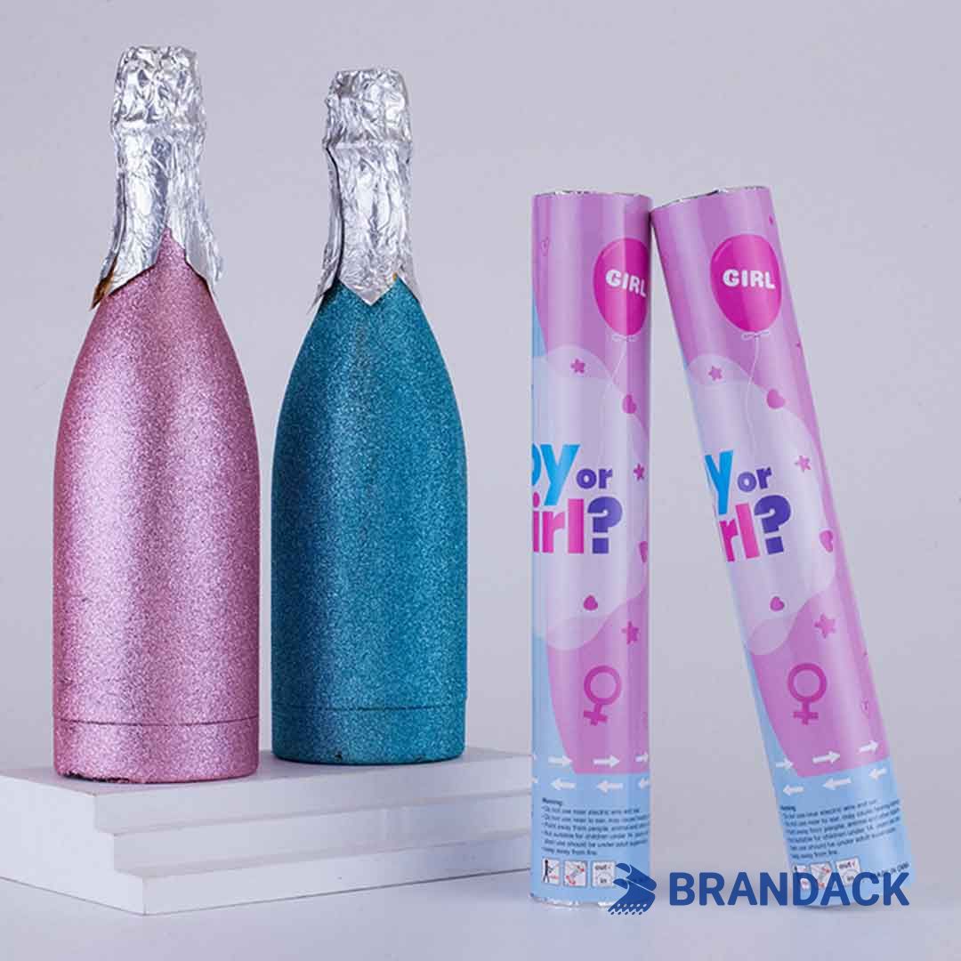 Bulk Gender Reveal Cannons Custom with Design Service