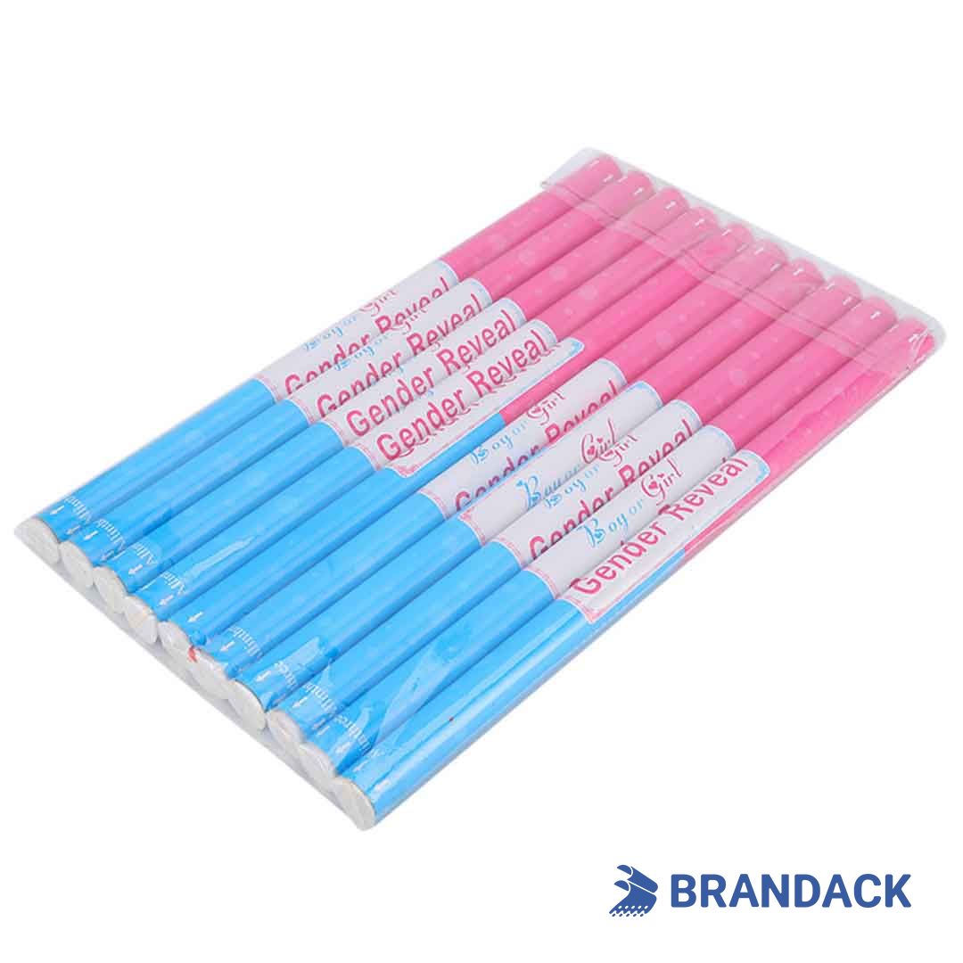 Blue or Pink Gender Reveal Confetti Cannons for Party