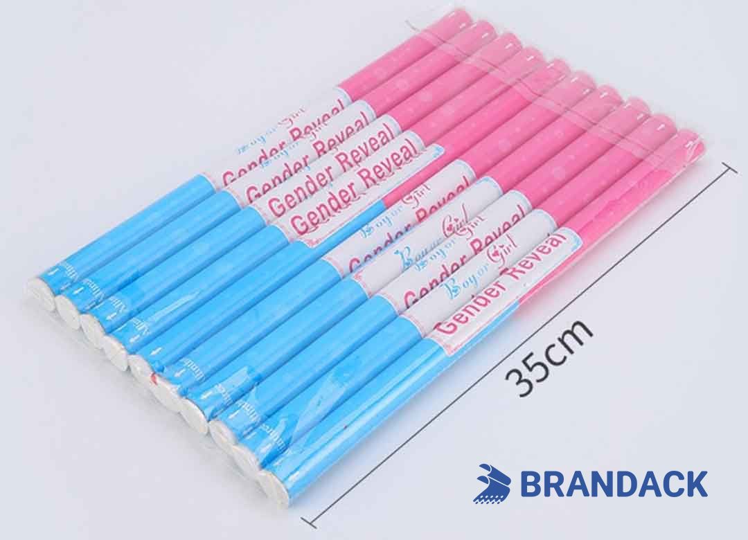 Blue or Pink Gender Reveal Confetti Cannons for Party