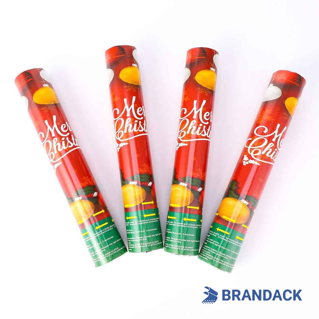 Custom Christmas Confetti Cannons - Party Poppers for Christmas