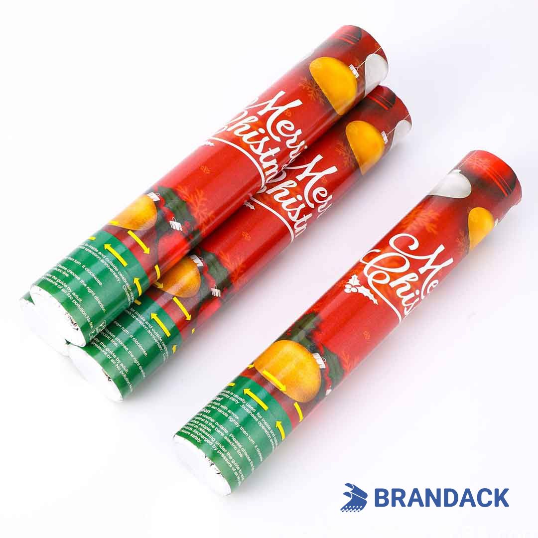 Custom Christmas Confetti Cannons - Party Poppers for Christmas