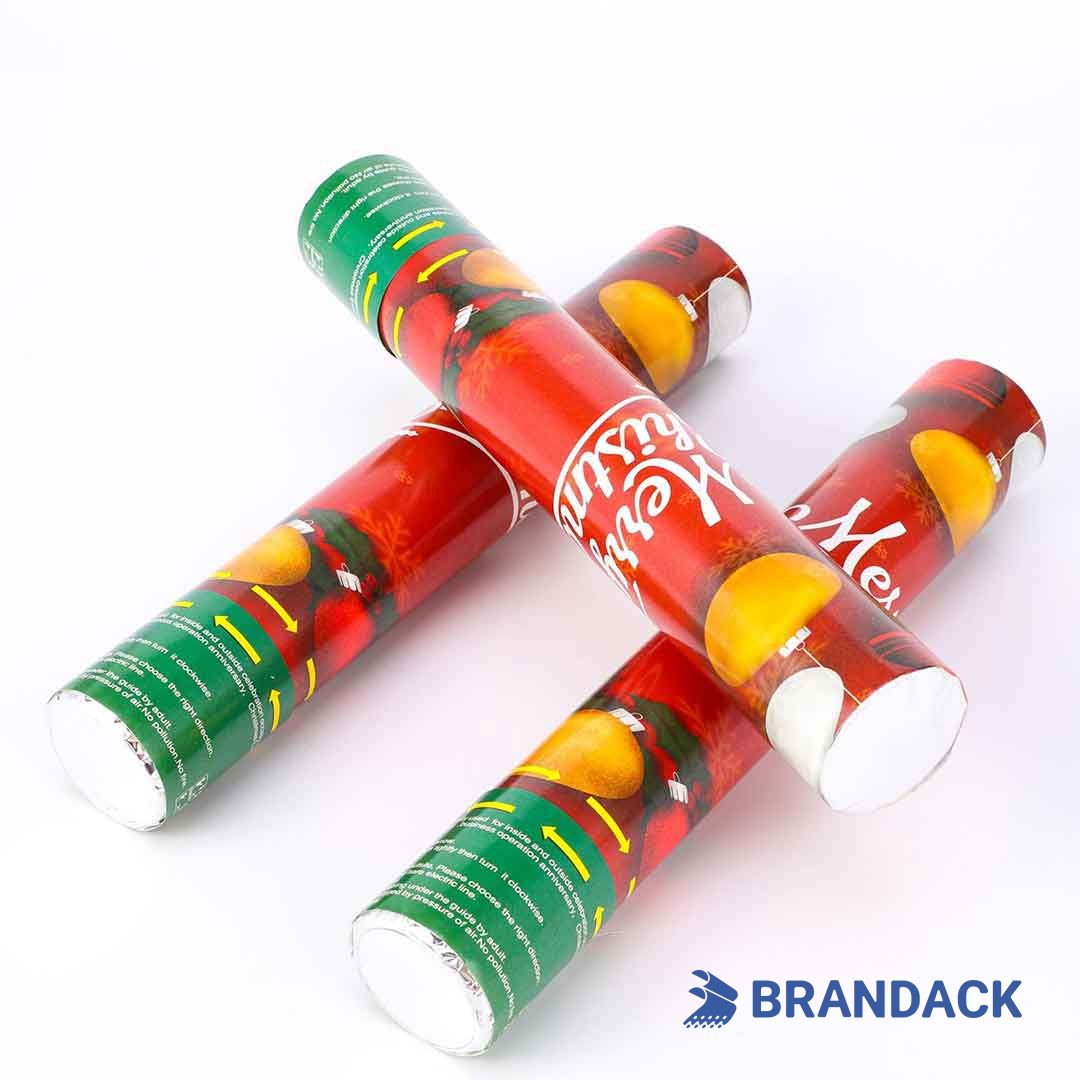 Custom Christmas Confetti Cannons - Party Poppers for Christmas