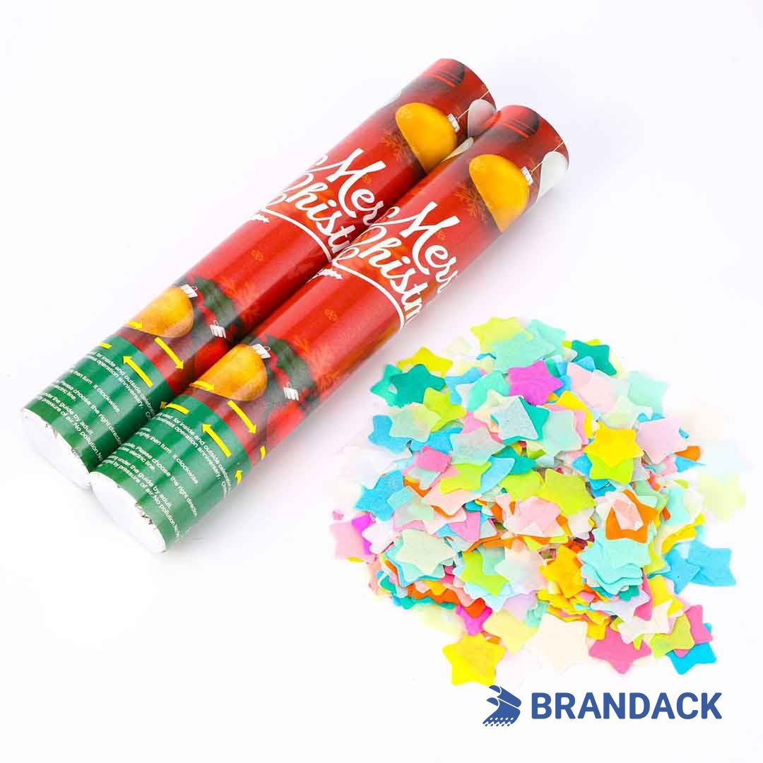 Custom Christmas Confetti Cannons - Party Poppers for Christmas