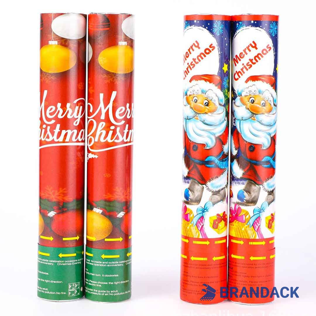 Custom Christmas Confetti Cannons - Party Poppers for Christmas