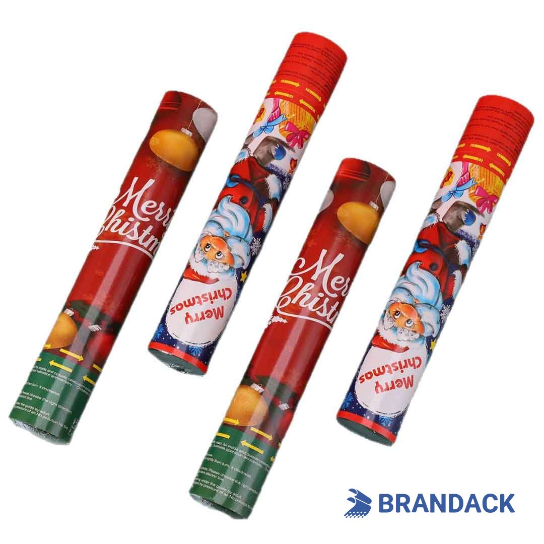 Custom Christmas Confetti Cannons - Party Poppers for Christmas