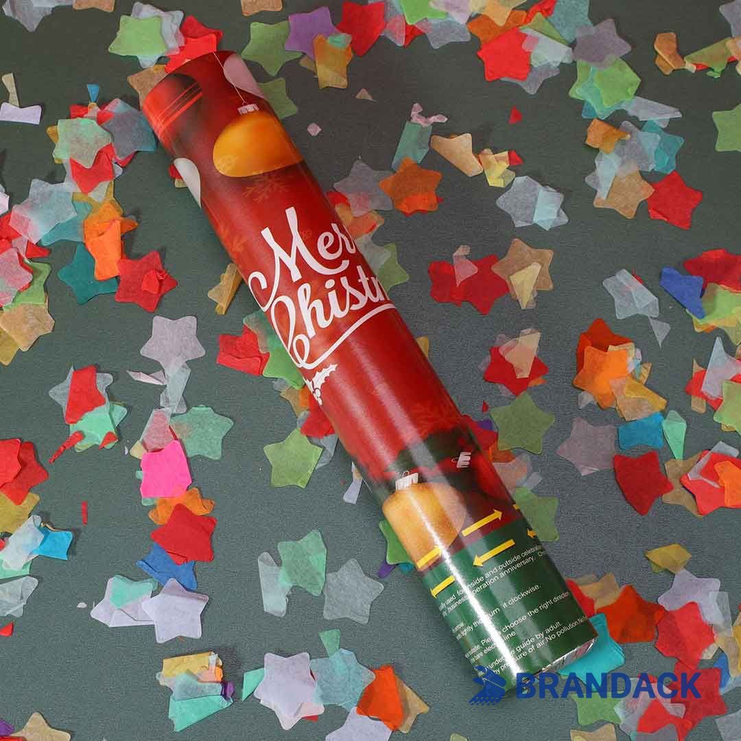 Custom Christmas Confetti Cannons - Party Poppers for Christmas