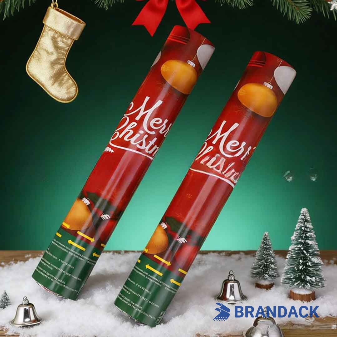 Custom Christmas Confetti Cannons - Party Poppers for Christmas