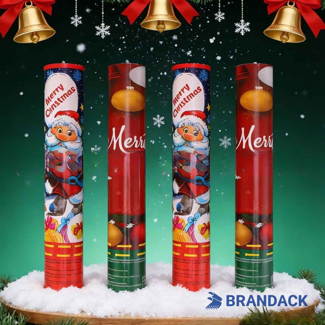 Custom Christmas Confetti Cannons - Party Poppers for Christmas