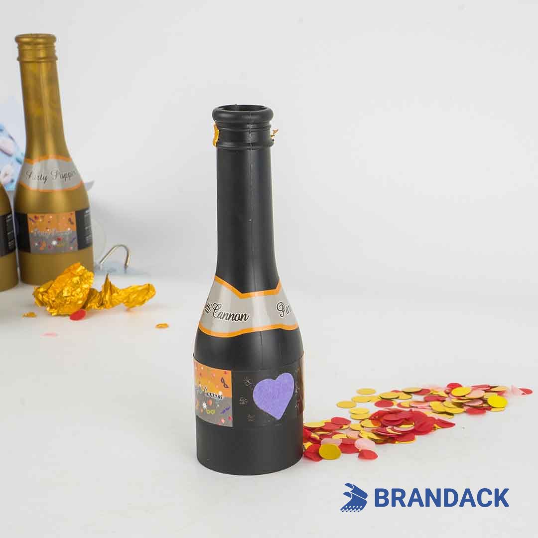 Champagne Confetti Party Poppers Custom with Design Service
