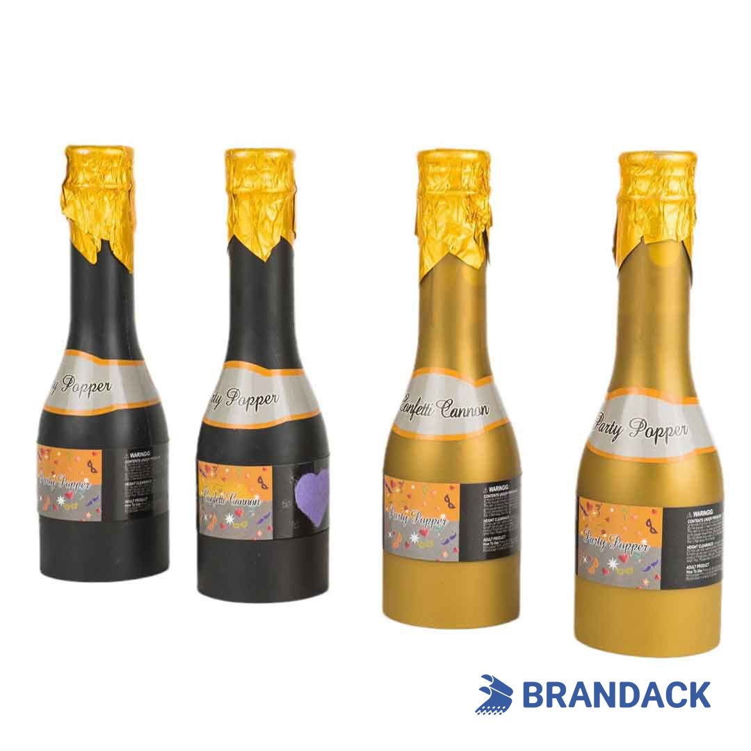 Champagne Confetti Party Poppers Custom with Design Service