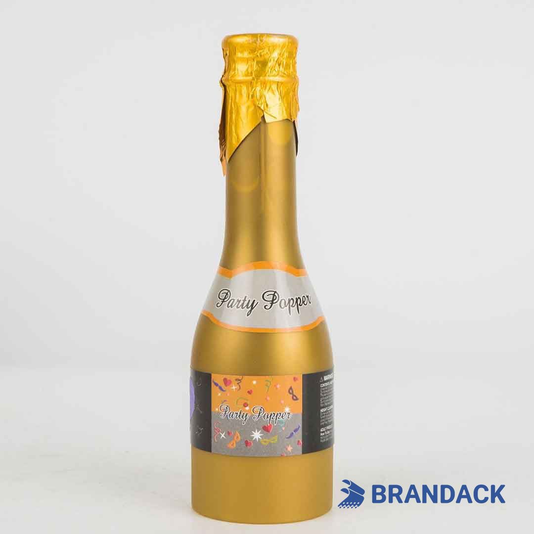 Champagne Confetti Party Poppers Custom with Design Service