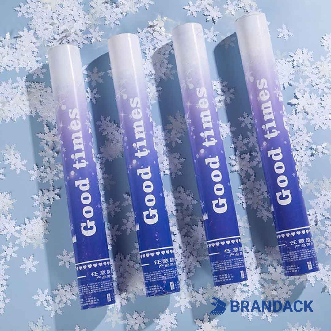 Custom New Years Confetti Poppers Tailored to Brand