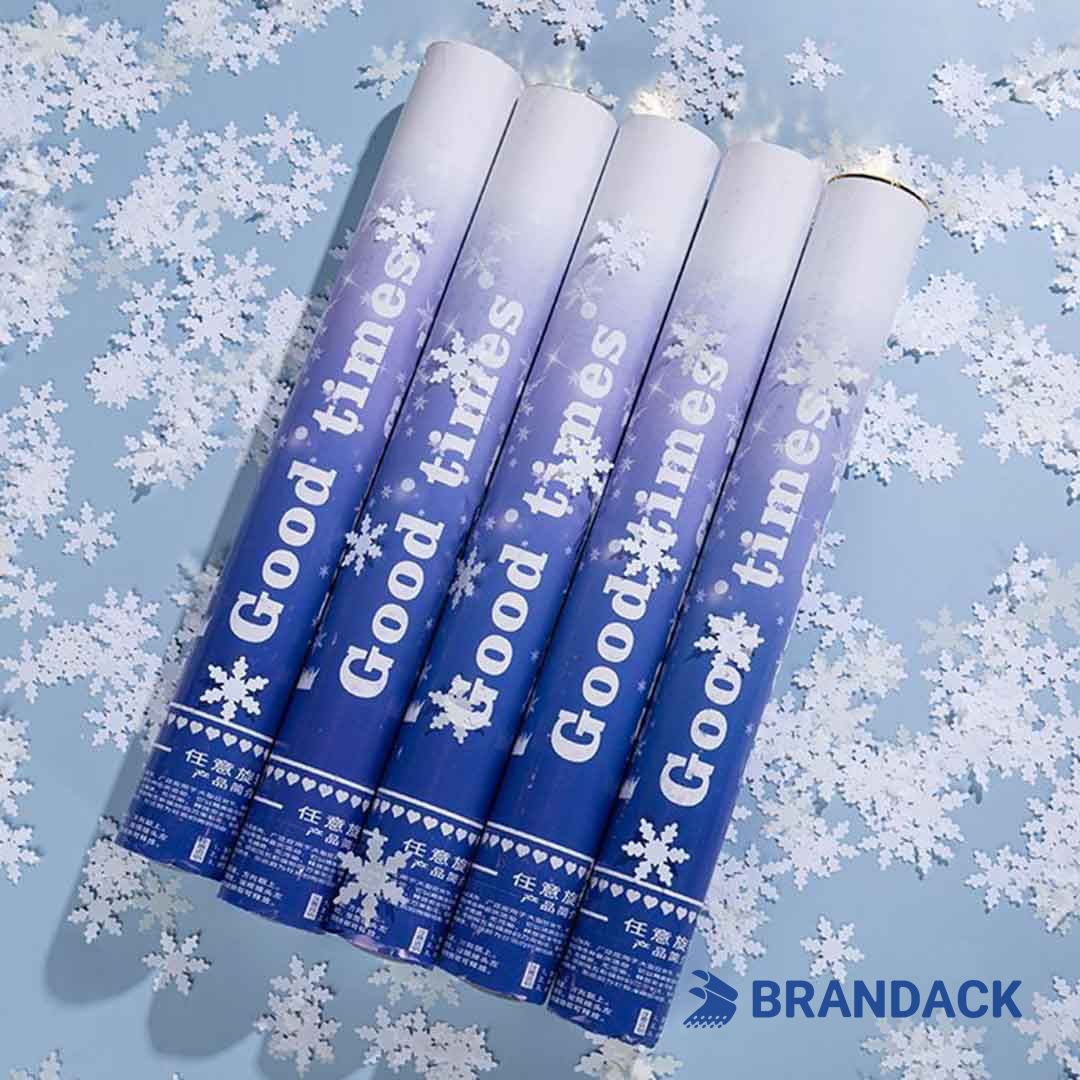 Custom New Years Confetti Poppers Tailored to Brand