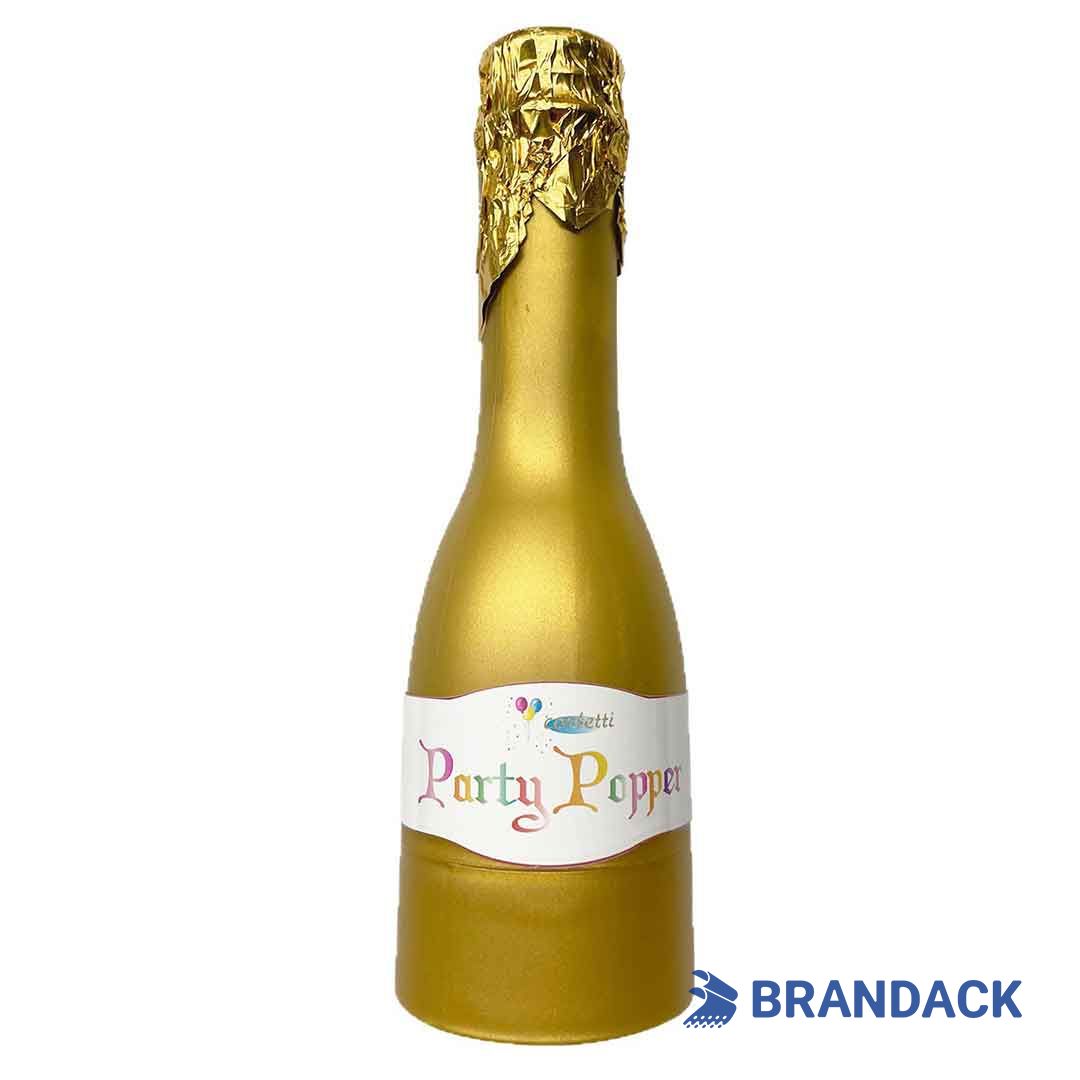 Custom Champagne Bottle Party Popper with Logo