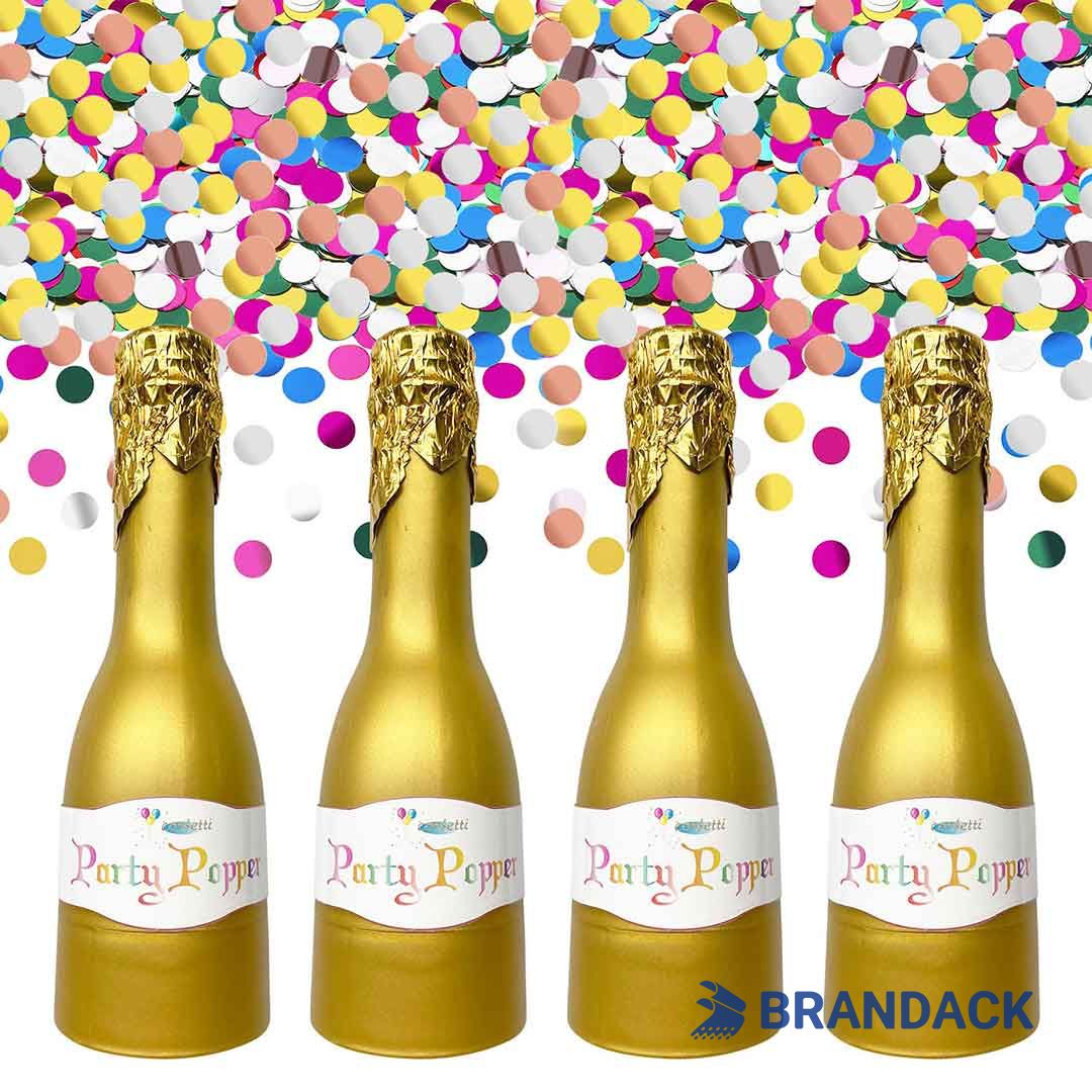 Custom Champagne Bottle Party Popper with Logo