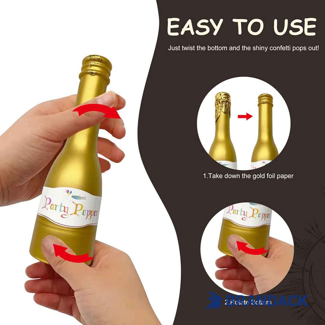 Custom Champagne Bottle Party Popper with Logo