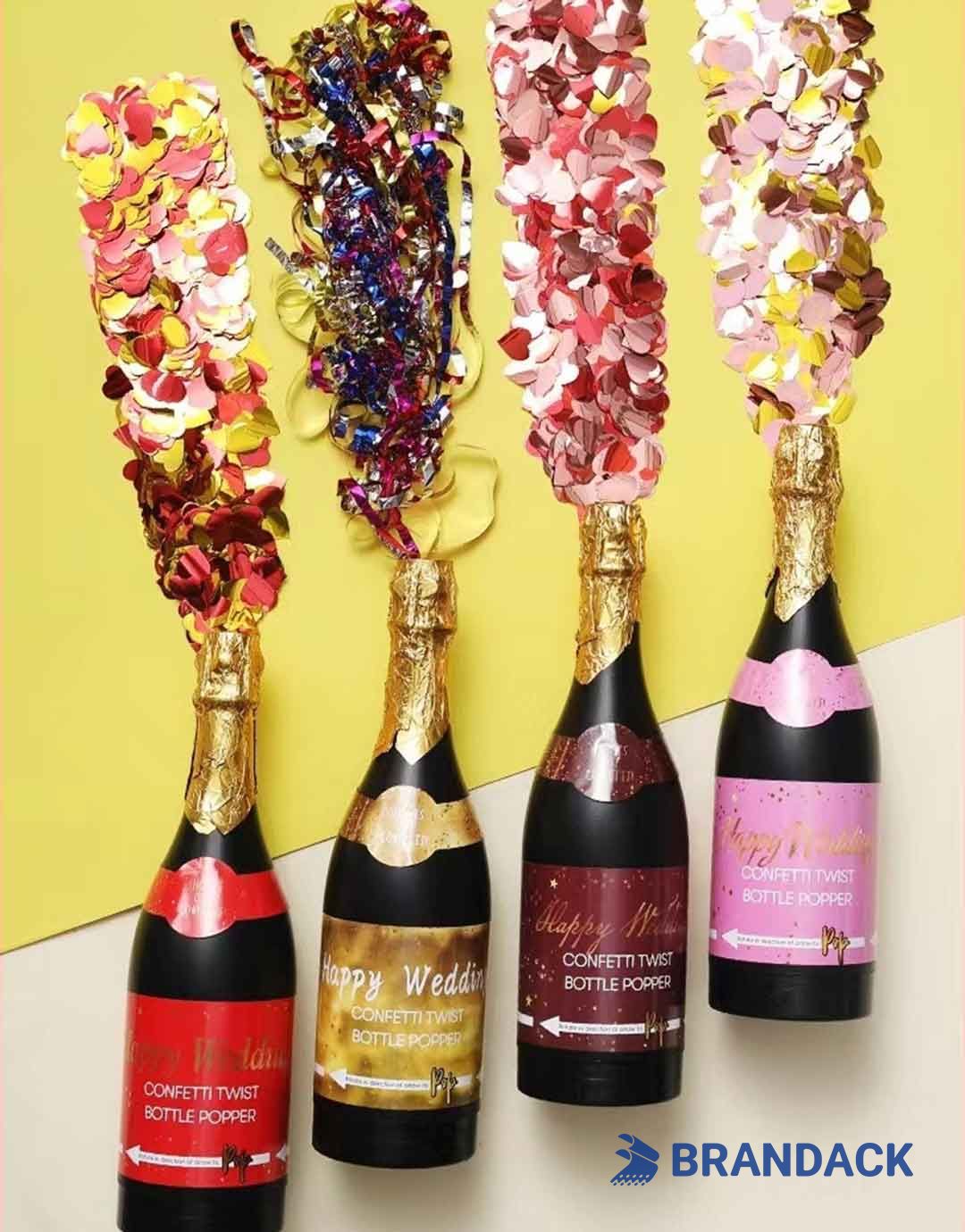 Custom Champagne Bottle Party Popper with Logo
