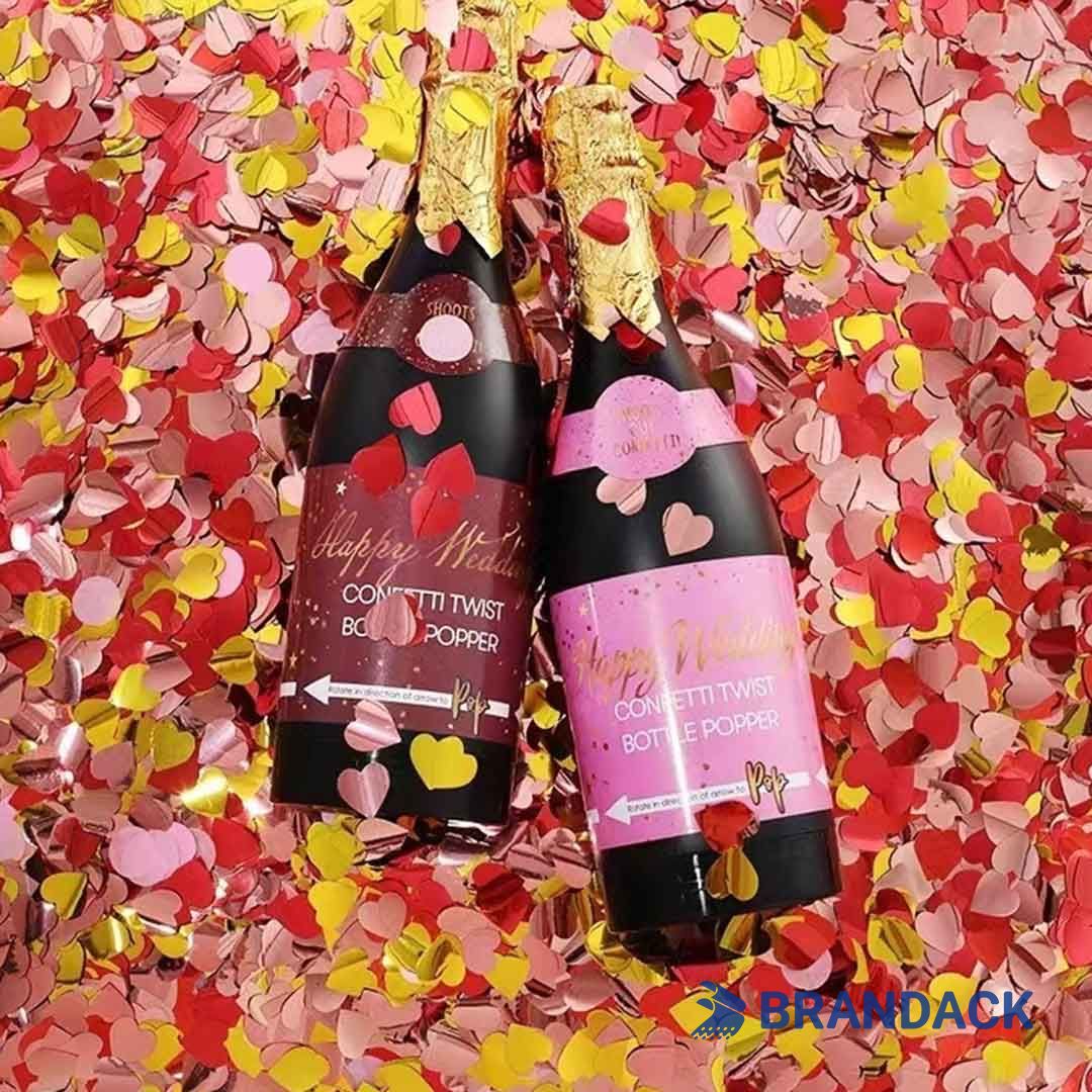 Custom Champagne Bottle Party Popper with Logo