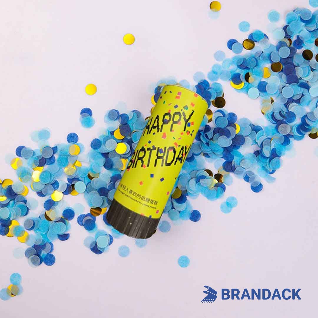 Birthday Party Confetti Poppers Custom with Design Service