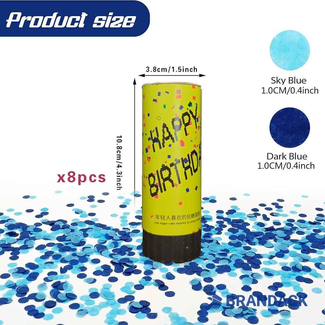 Birthday Party Confetti Poppers Custom with Design Service