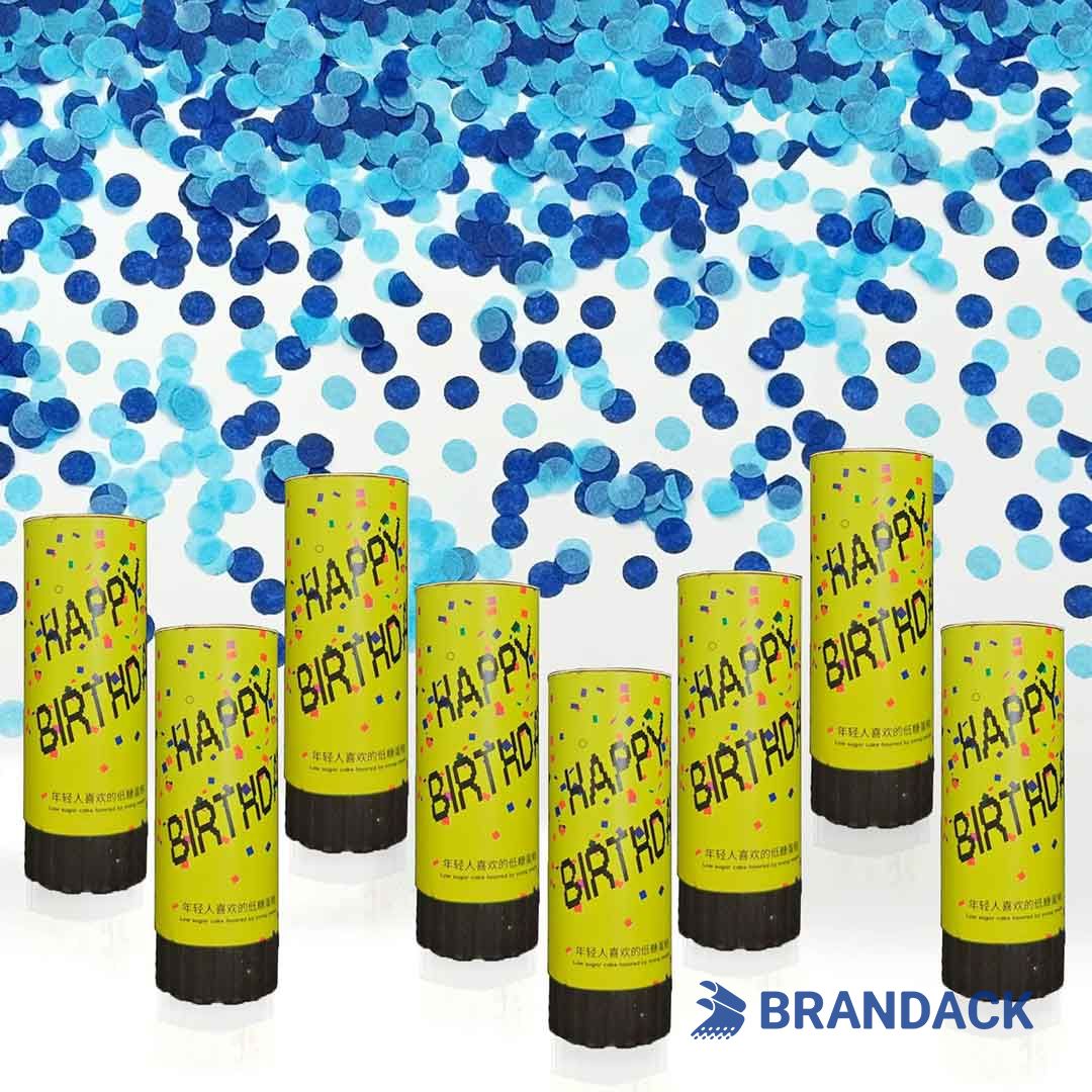 Birthday Party Confetti Poppers Custom with Design Service