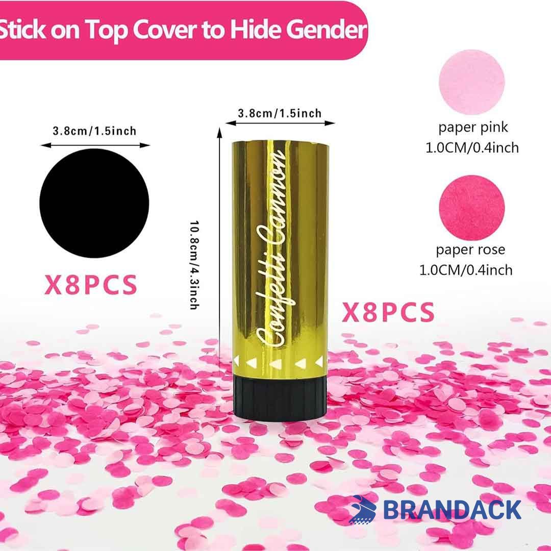 Birthday Party Confetti Poppers Custom with Design Service