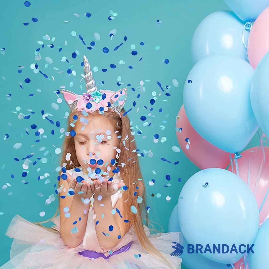 Birthday Party Confetti Poppers Custom with Design Service