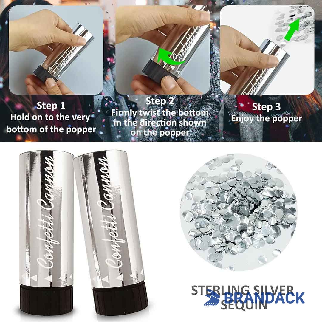 Custom Party Popper for Birthday Celebration Tailored to Brand