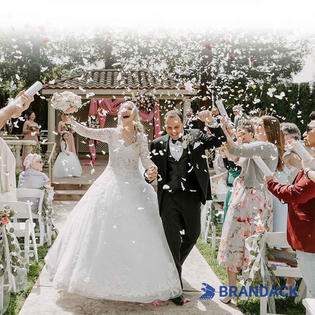 Wedding Streamer Poppers Custom with Design Service