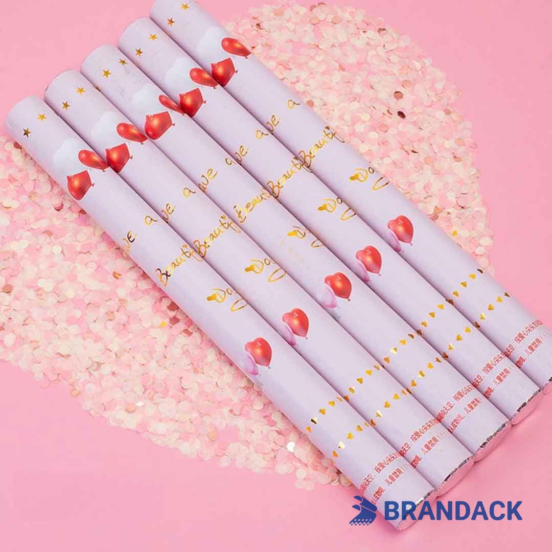 Wedding Streamer Poppers Custom with Design Service