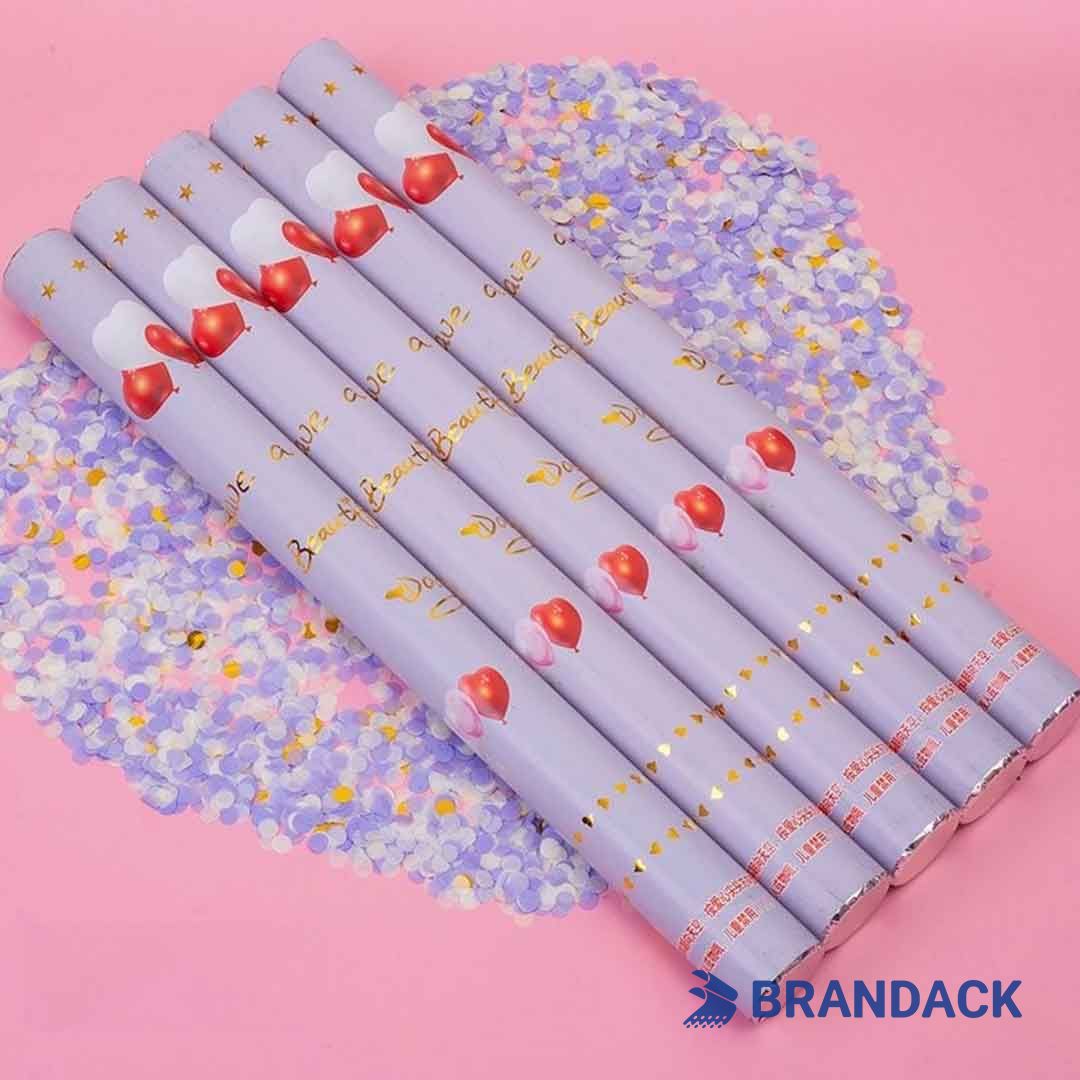 Wedding Streamer Poppers Custom with Design Service