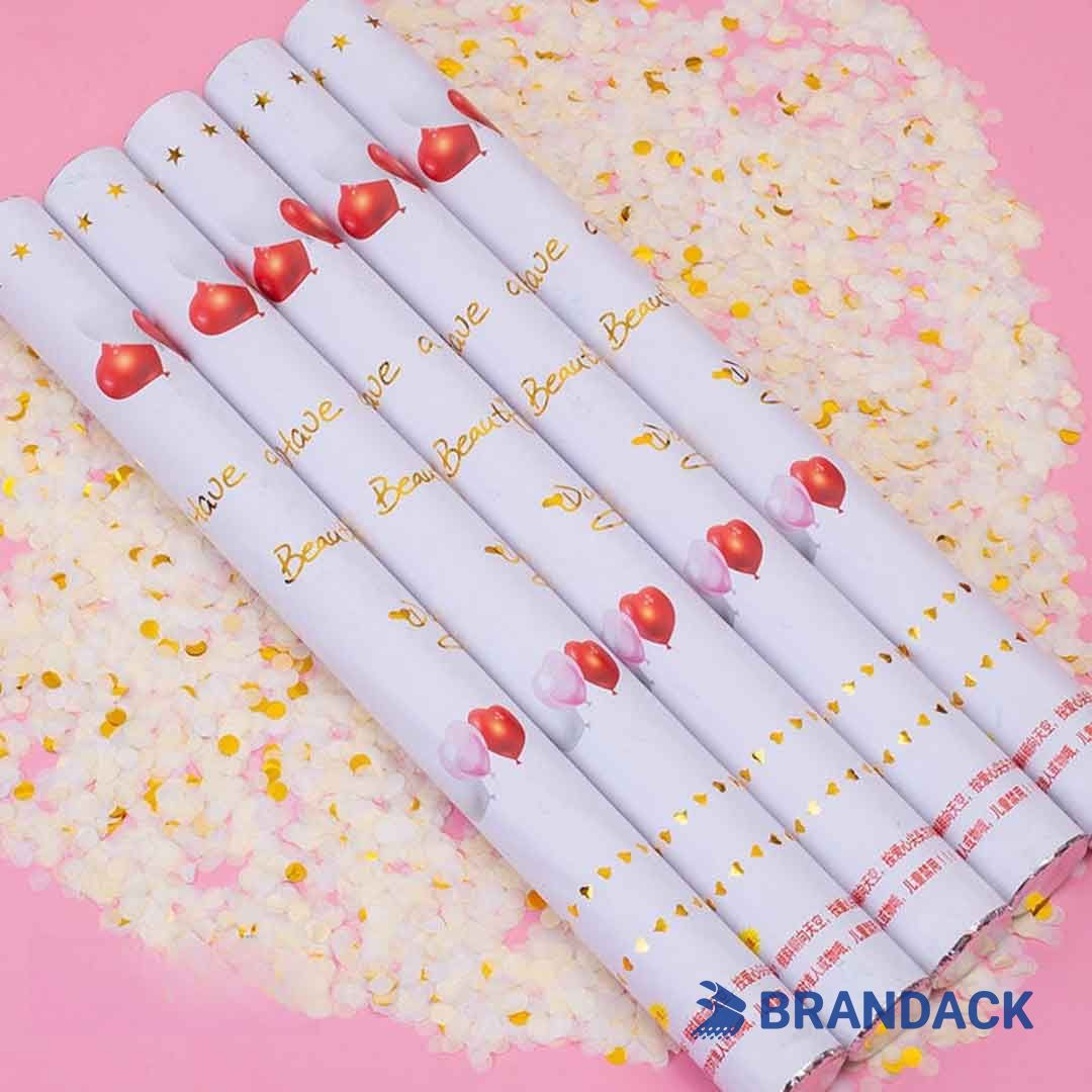 Wedding Streamer Poppers Custom with Design Service