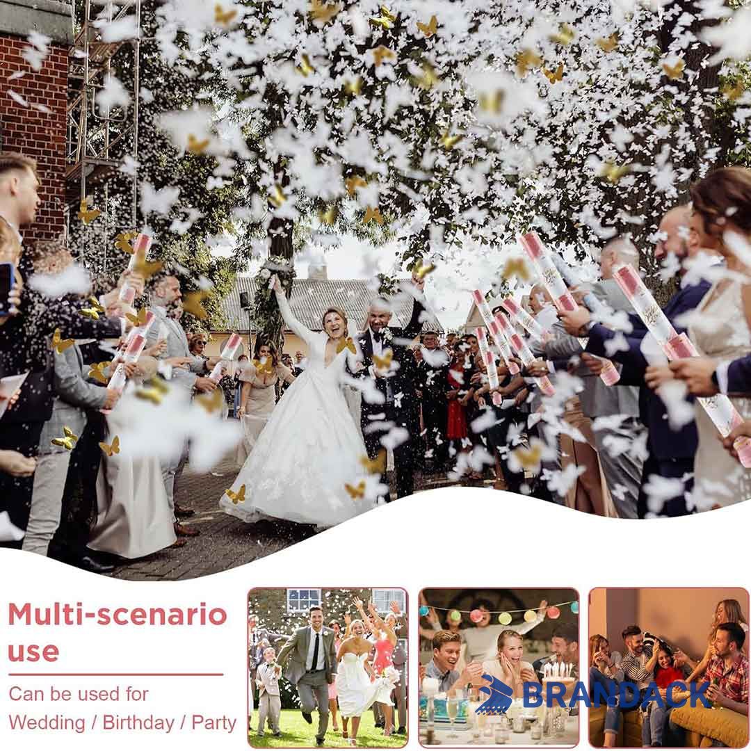 Wedding Streamer Poppers Custom with Design Service