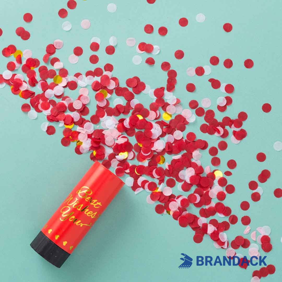 Mini Confetti Party Poppers Custom with Logo