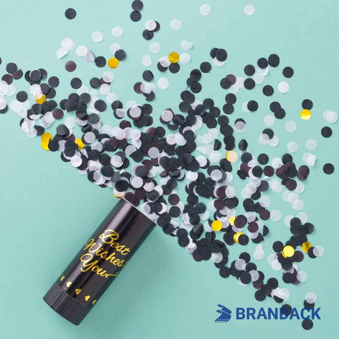 Mini Confetti Party Poppers Custom with Logo