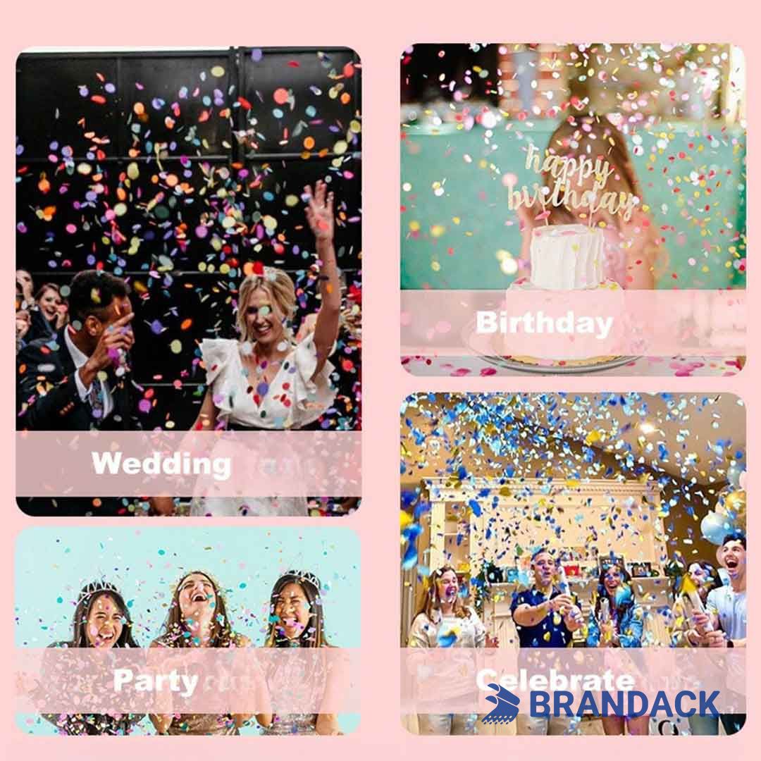 Mini Confetti Party Poppers Custom with Logo