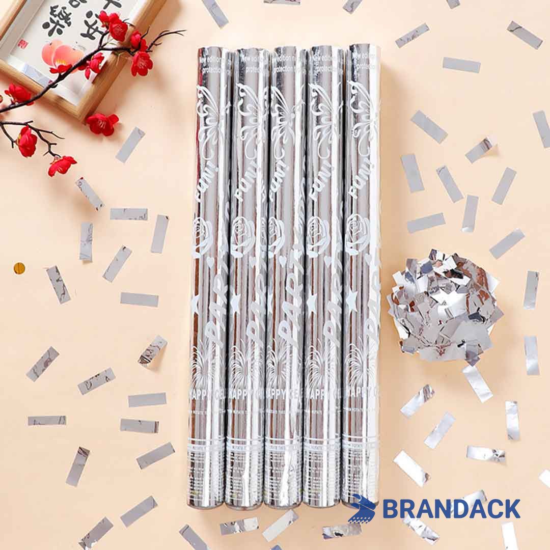 Custom Large Party Confetti Poppers Tailored to Brand